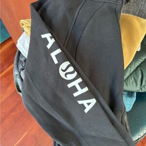 Lululemon Black Scuba zip up Aloha Jacket in size 6